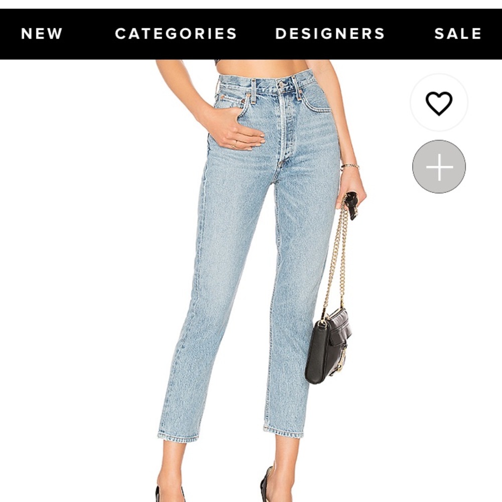 Agolde Riley Crop Jean